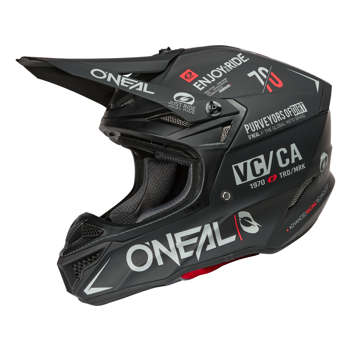 5 SRS Brand Helmet Black/Gray – O'NEAL