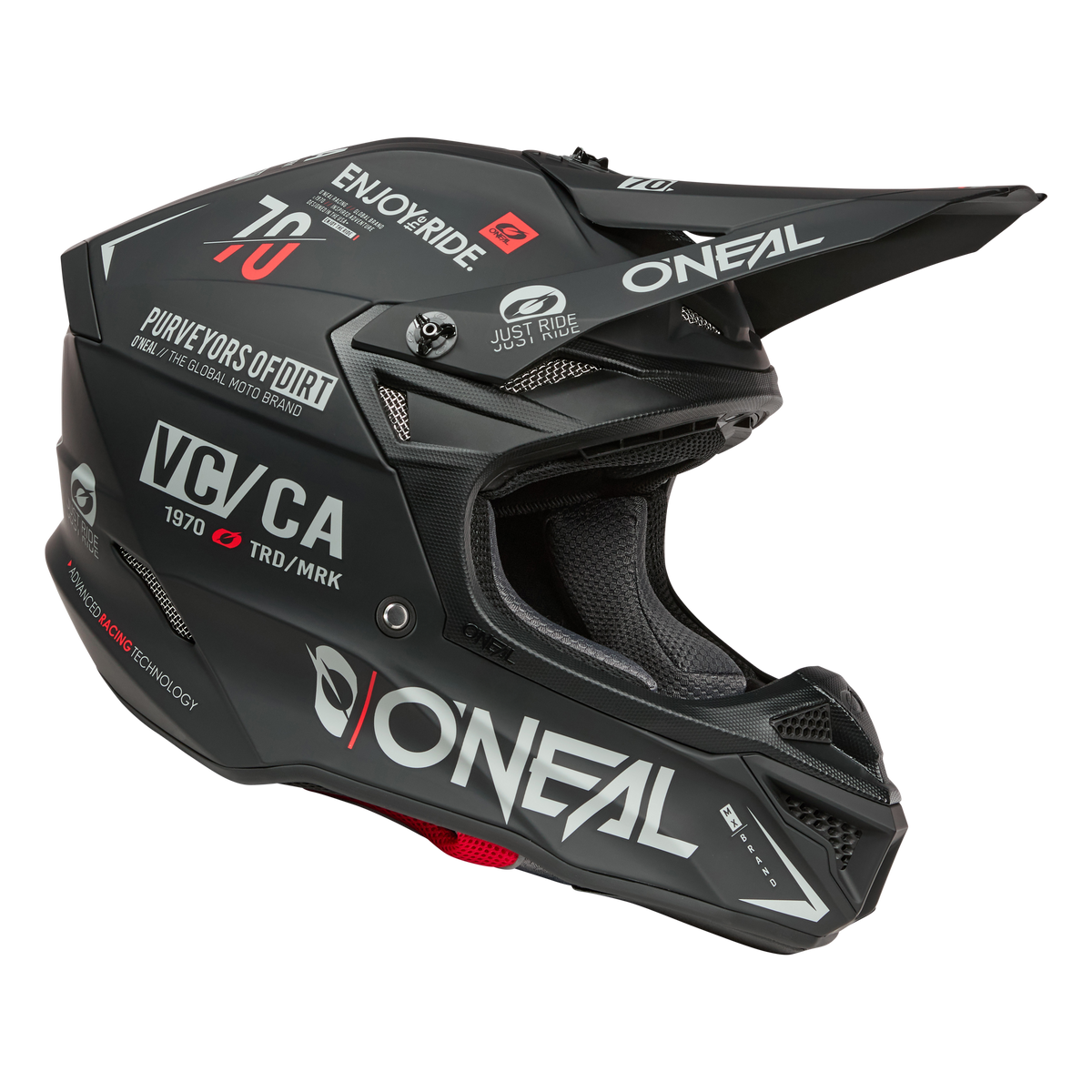 5 SRS Brand Helmet Black/Gray – O'NEAL