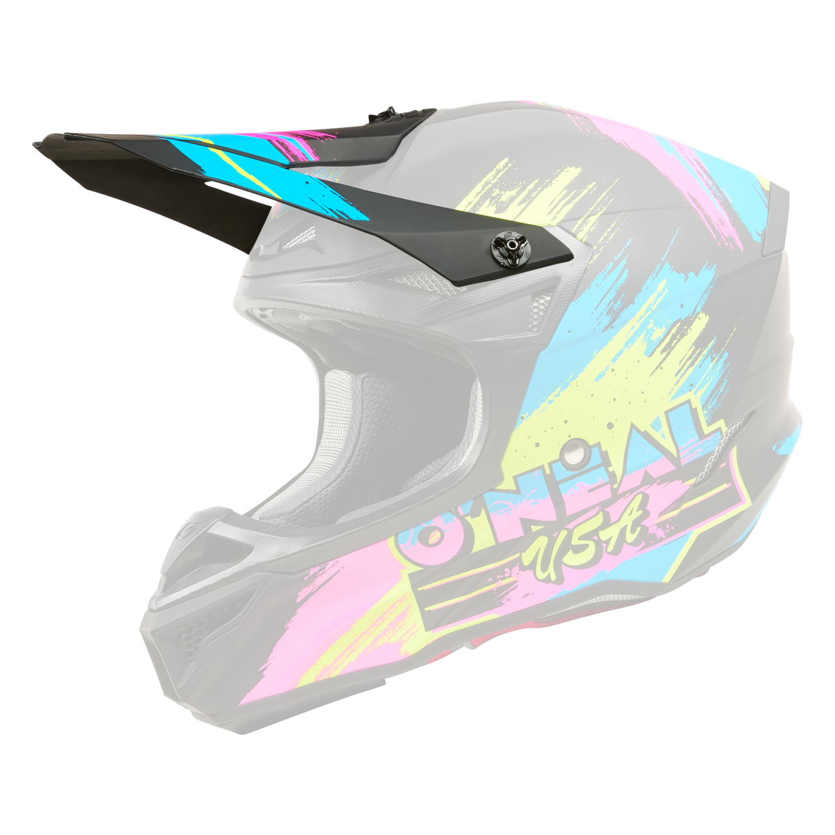 Replacement 5 SRS Reseda Black/Neon Helmet Visor