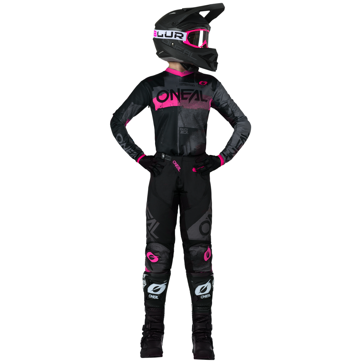 O'NEAL Women's Element Roller Jersey Black/Pink
