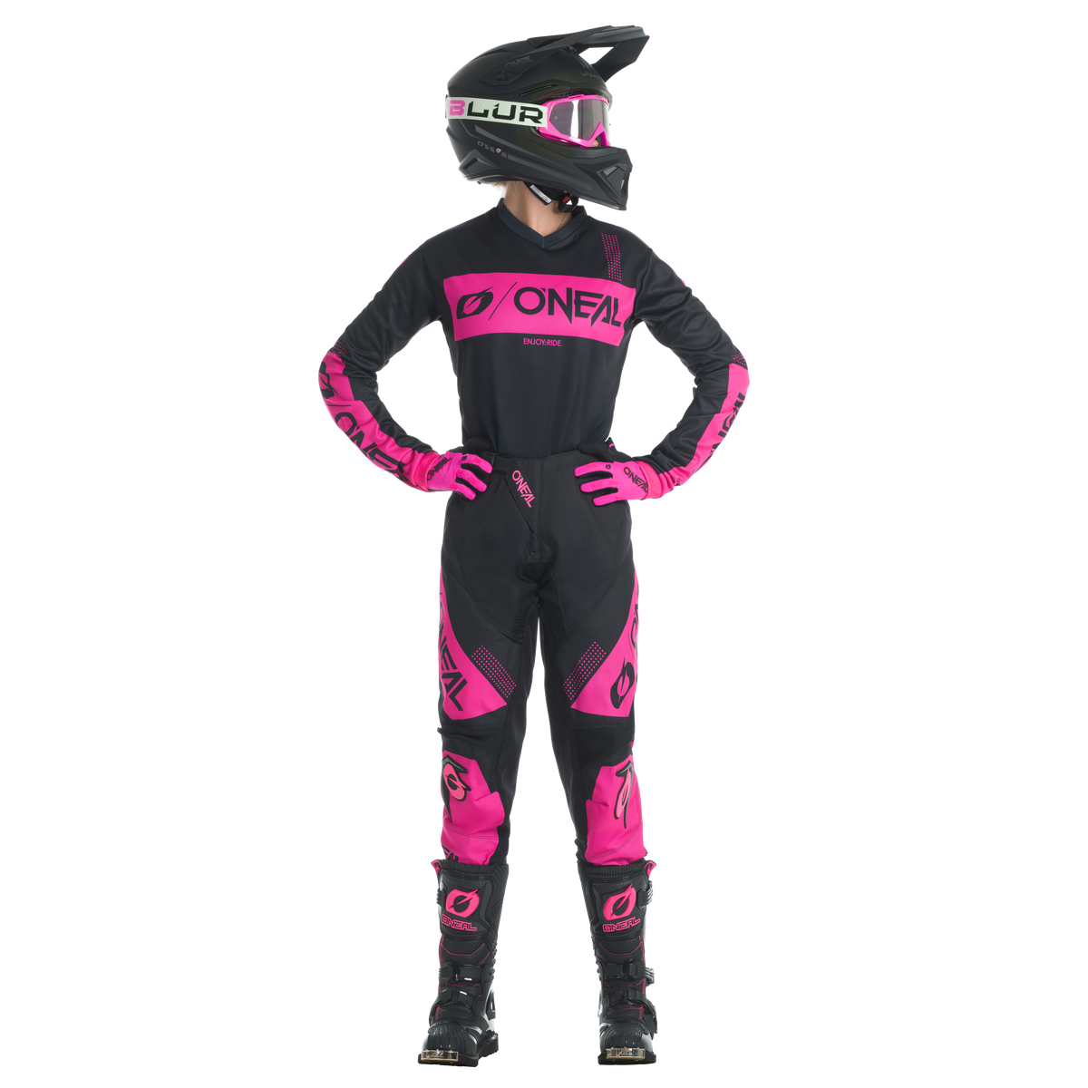 O'NEAL Youth Girls Element Racewear Jersey Black/Pink