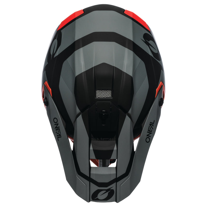 10 SRS Compact Gray/Red Helmet