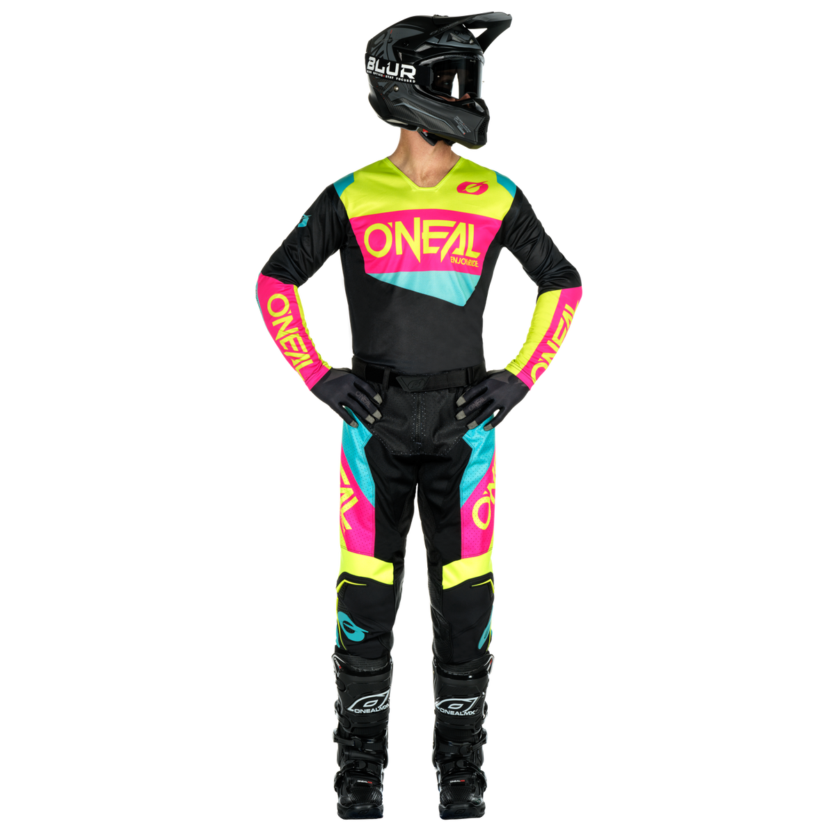 Hardwear Air Slam Pants Black Neon Pink O NEAL hardwear-air-slam-pants-black-neon-pink-o-neal