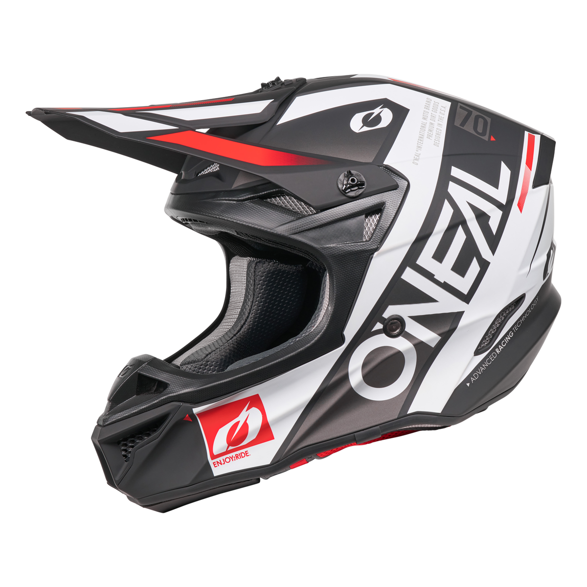 5 SRS Factor Helmet Black/White