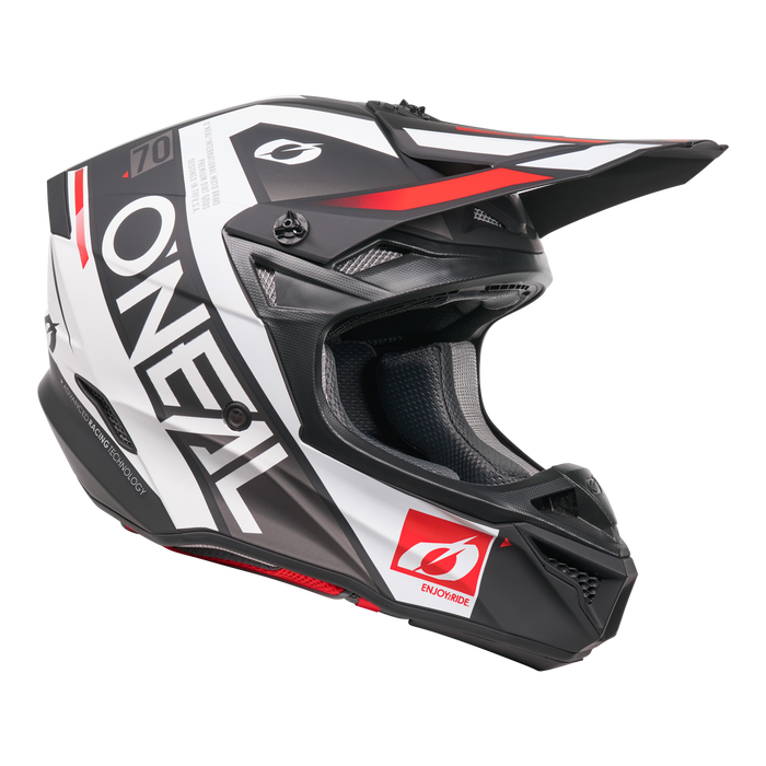5 SRS Factor Helmet Black/White