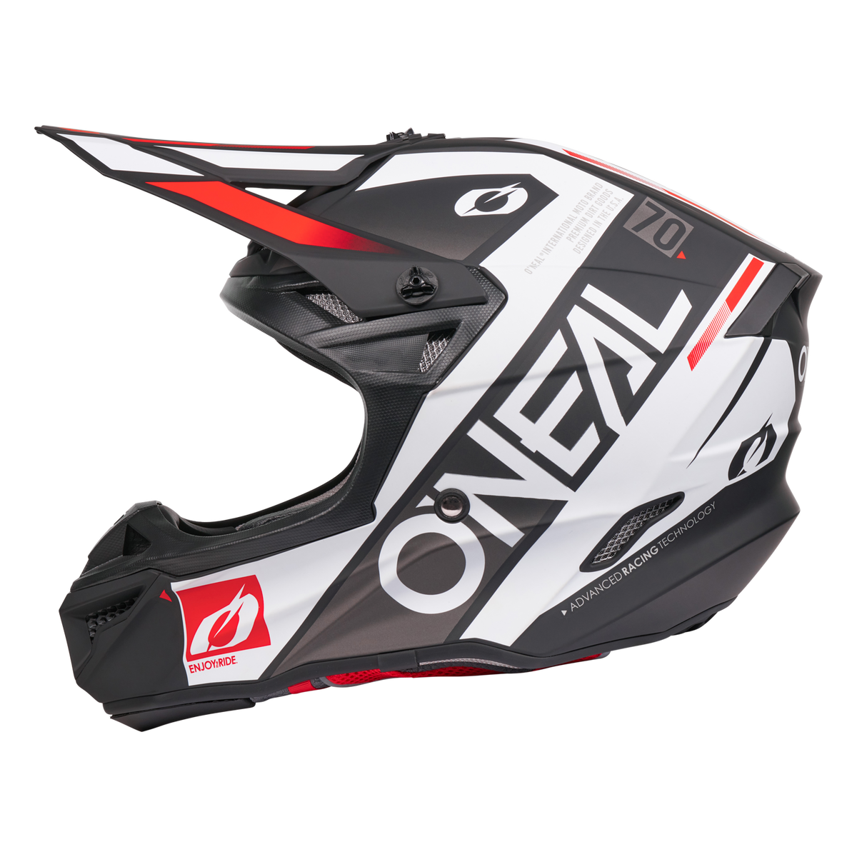5 SRS Factor Helmet Black/White