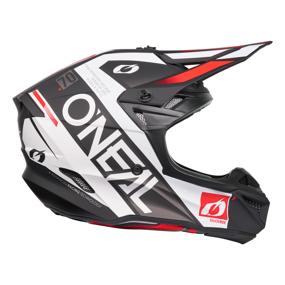 5 SRS Factor Helmet Black/White