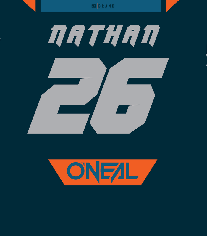 O'Neal Element Jersey Factor Blue/Orange - Custom