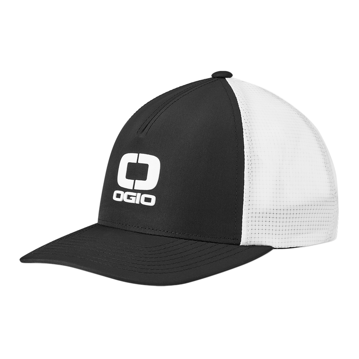 BADGE MESH HAT - BLACK