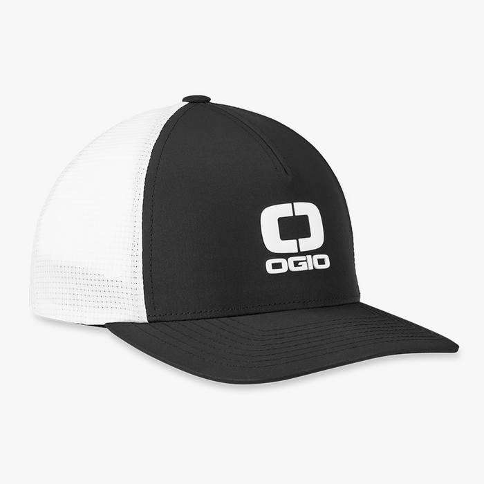 BADGE MESH HAT - BLACK