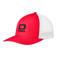 BADGE MESH HAT - RED