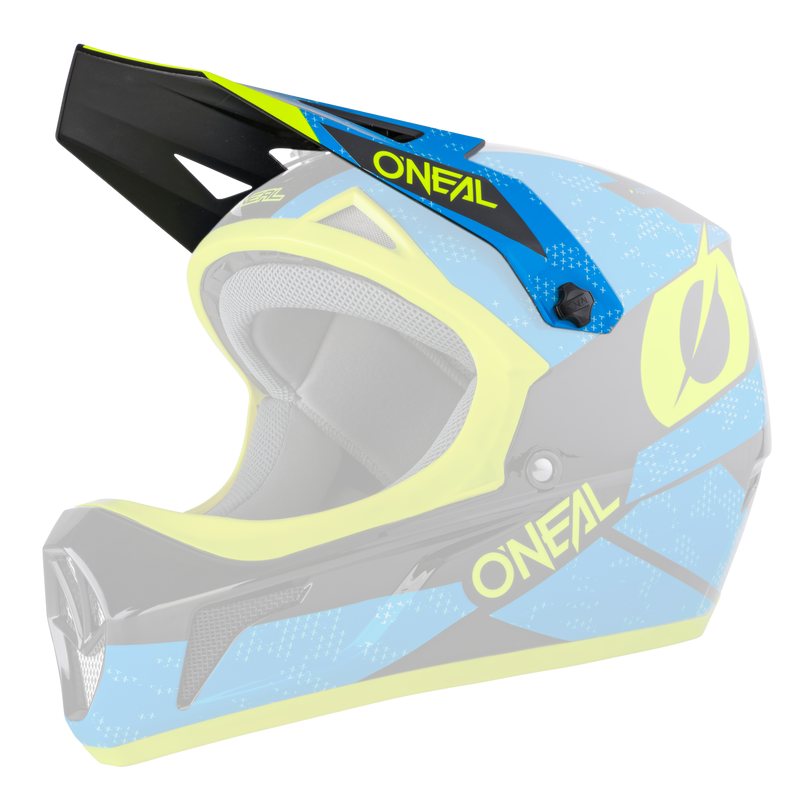 Replacement Sonus Deft Blue/Neon Yellow visor
