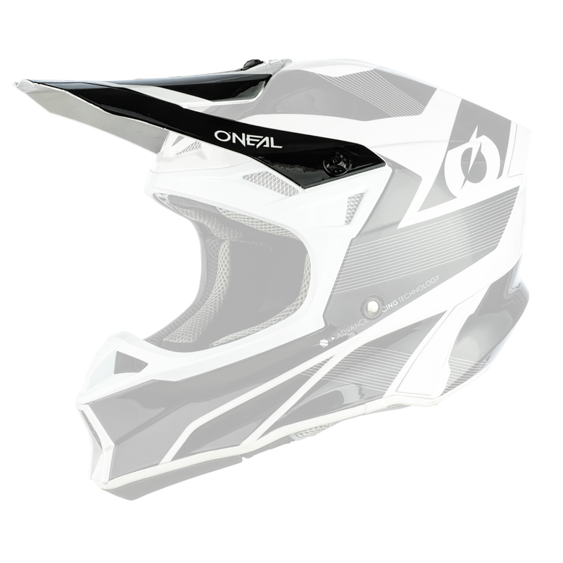 Replacement 10 SRS Compact Black/White Helmet Visor