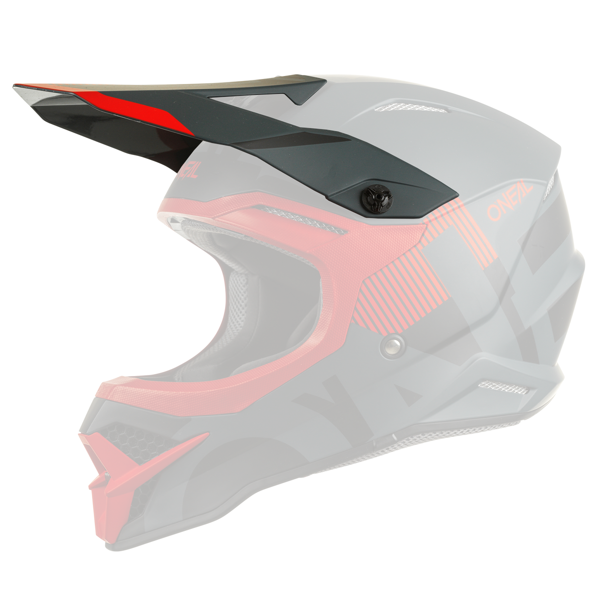 Replacement 3 SRS Vertical Black/Red Helmet Visor