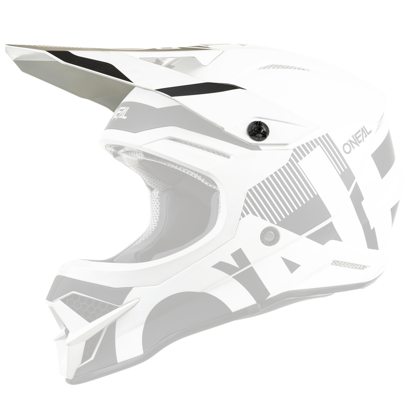 Replacement 3 SRS Vertical Black/White Helmet Visor