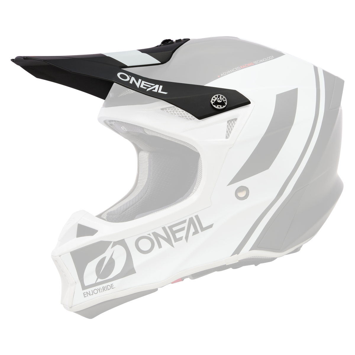 Replacement 10 SRS Flow Black/White Helmet Visor – O'NEAL