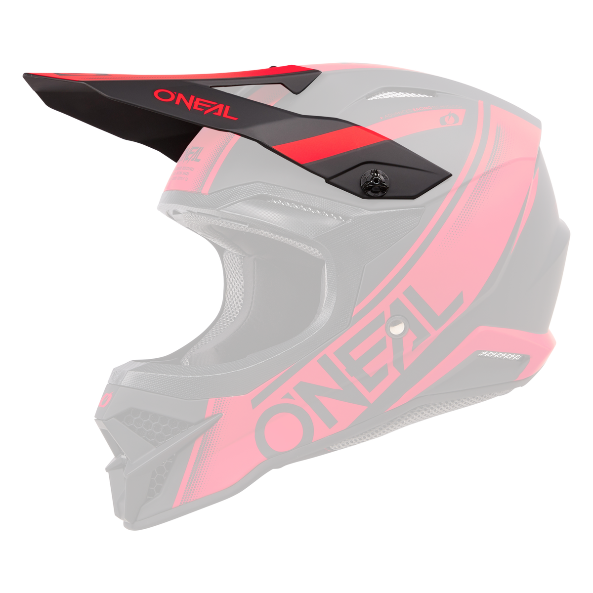 Replacement 3 SRS Racewear Black/Red Helmet Visor