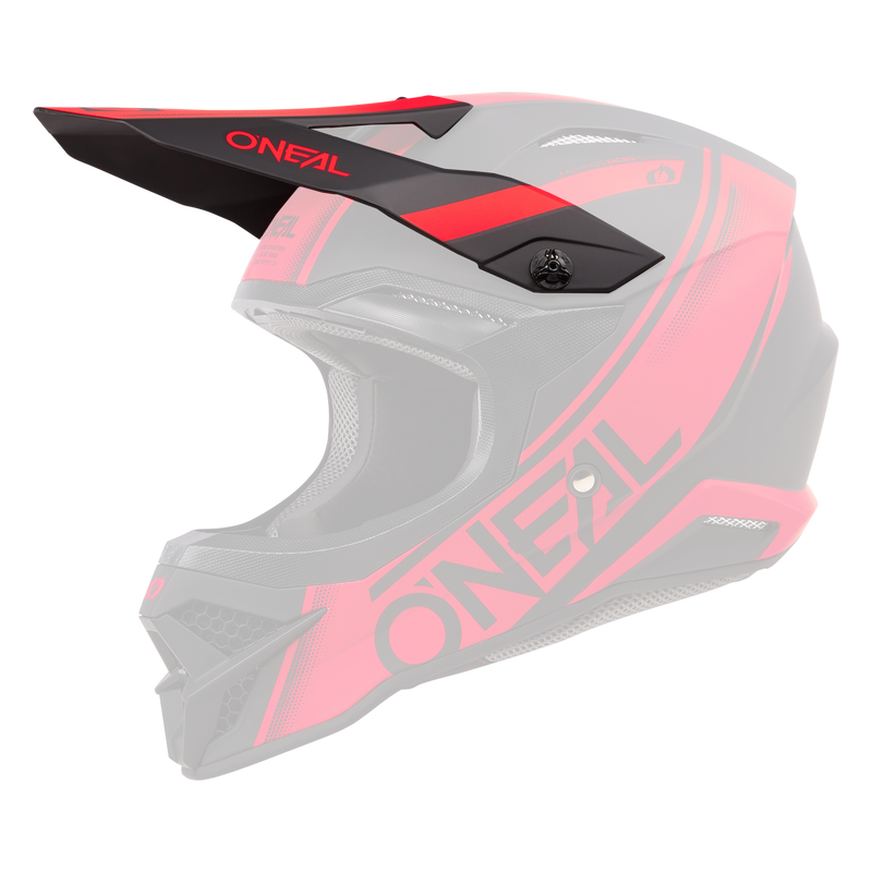 Replacement 3 SRS Racewear Black/Red Helmet Visor