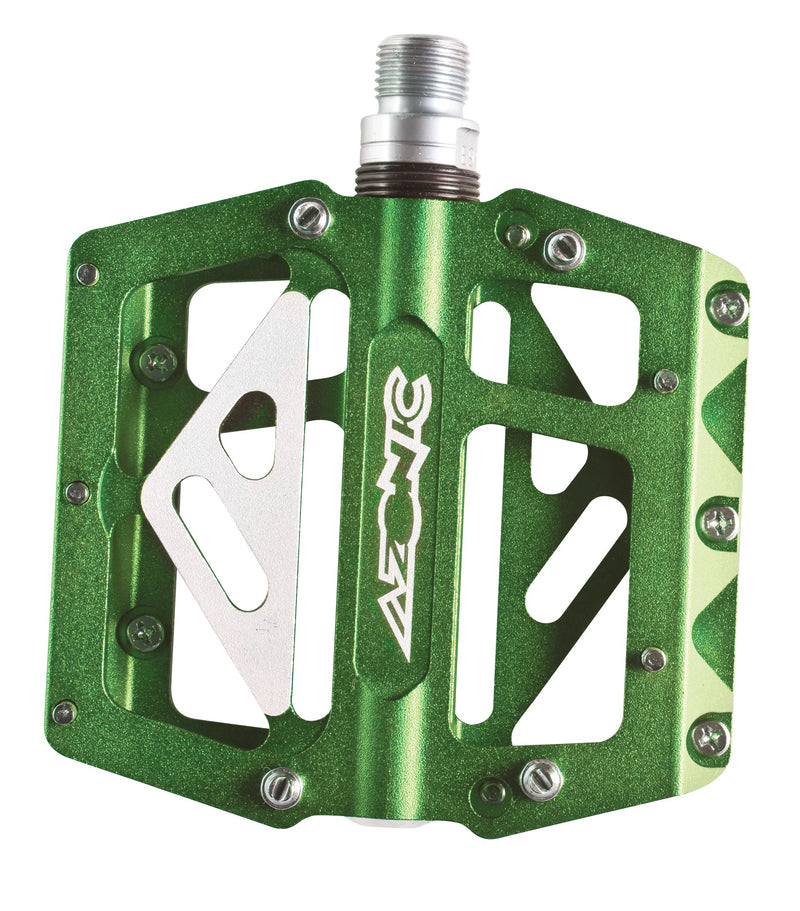 Azonic 420 Flats Pedal Anodized Green