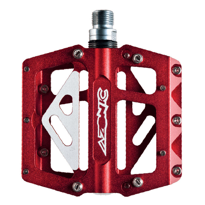 Azonic 420 Flats Pedal Anodized Red