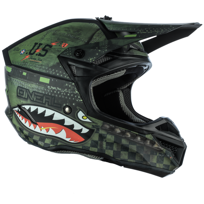 5 SRS Warhawk Helmet Black/Green
