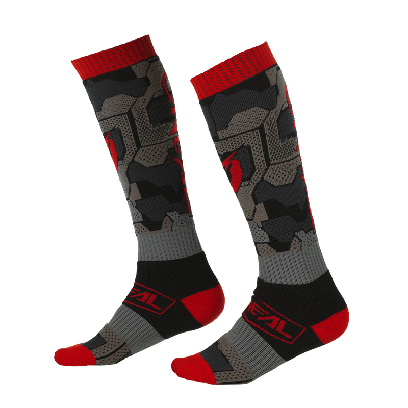 Pro MX Camo Black/Red Sock