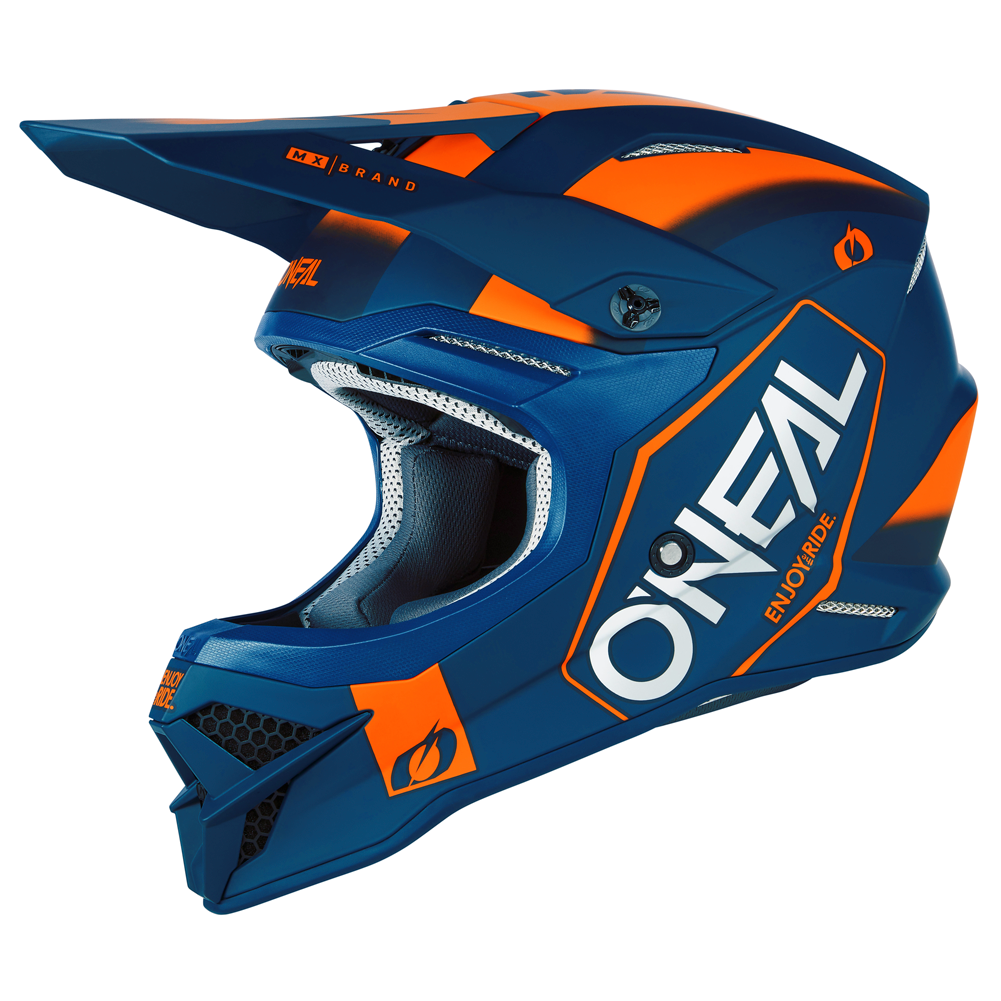3 SRS Hexx V.23 Helmet Blue/Orange