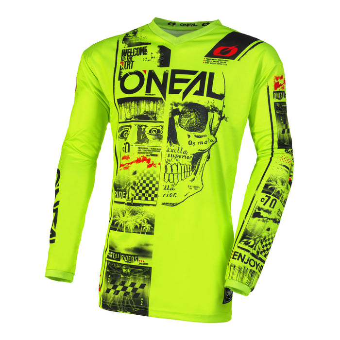 YOUTH O'NEAL Element Attack V.23 Jersey Neon/Black - Custom