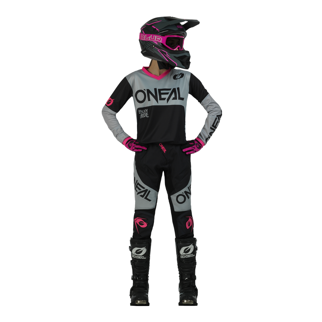 O'NEAL Women's Element Racewear V.23 Jersey Black/Pink
